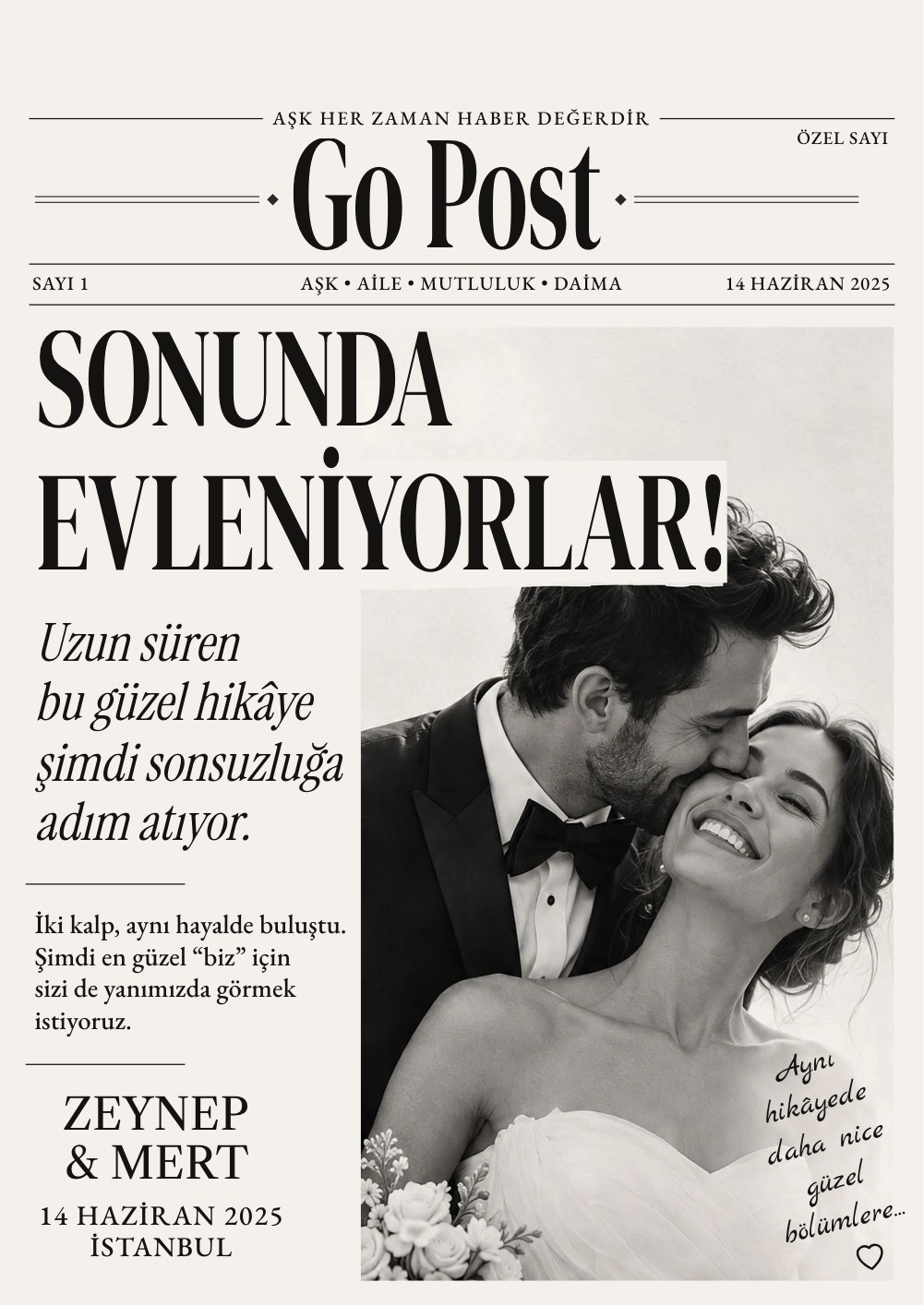 Sonunda Evleniyorlar